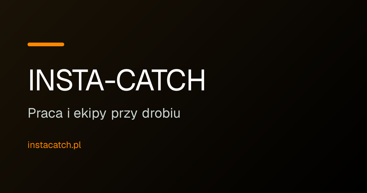 INSTA-CATCH | Złap pracę w swoje ręce